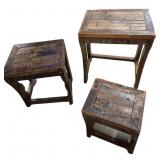 Rustic Primitive Look Stack Tables
