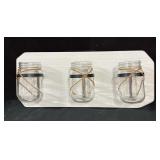 Wall Mount Jars for Catch All (Or Grow Spices)