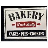 13 1/2 " x 19 " Metal Bakery Sign
