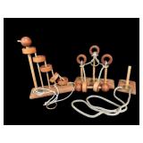 (3) Stumps Wooden Games Brain Puzzles