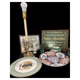 Lamp, Plaques, Plated & More