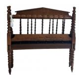 1800s Bobbin Spindle Rope Bed w