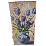 30 " x 60 " Canvas Tulips in Vase