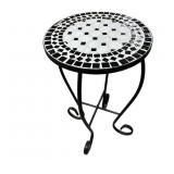 Metal Base Tile Top Table (Tile Chipped)
