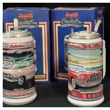 (2) Budweiser Classic Steins