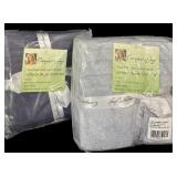 (2) 6 Pc Comfort & Joy Washcloths-Blue