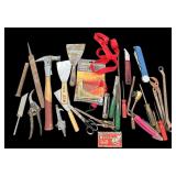 Hammer, Putty Knives, File, Wrenches