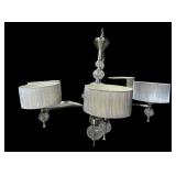 Beautiful Chrome & Crystal Chandelier