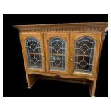 Leaded Stained Glass Hutch Top Only