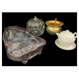 Tray, Pumpkin Jar, Spittoon, Coffee Cup Teapot