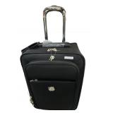 New Joy Mangano Roll Around Black Suitcase