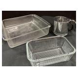 Pyrex Baking Dish, Refrigerator Dish & Sifter