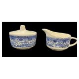 Blue Willow Sugar & Creamer
