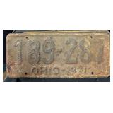 Old License Plates: 1931, 1932, 1938, 1941, 1950,