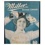 Metal Ford Miller Brewing Company Sign
