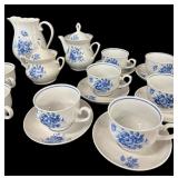 20 Pc Blue & White Polish Origin Dishes