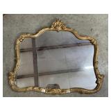 Old Gold Framed Mirror