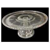 9.5 " Pedestal Cake Stand Laurel Wreath Pattern
