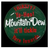 Round Mountain Dew 14-In Metal Sign
