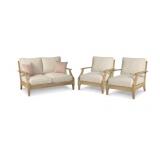 Clare View Outdoor Loveseat with 2 Lounge Chairs