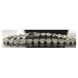 Beautiful Cushion Cut White Topaz Bracelet