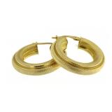 14kt Gold Super Quality Hoop Earrings