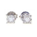 Brilliant Diamond Stud Earrings