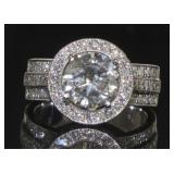 14kt Gold Round Brilliant 2.76 ct Diamond Ring