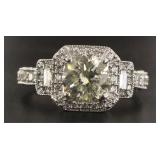 14kt Gold 2.32 Round Brilliant Cut Diamond Ring