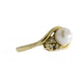 14kt Gold Natural Pearl Estate Ring