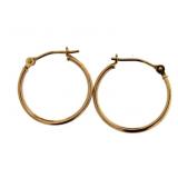 14kt Rose Gold Huggie Hoop Earrings