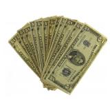 Collection 1934 Blue Seal $5 Bank Notes