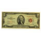 1953 Red Seal $2 Bank Note *STAR NOTE