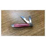 Case XX 6220 raspberry Appaloosa bone pocket