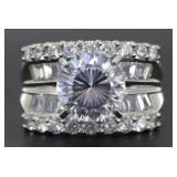 Brilliant 4.50 ct White Topaz Solitaire Ring