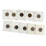Collection (10) 1909 VDB Licoln Cents *1st Year