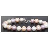 Genuine 8 mm Rose Baroque Pearl 7" Bracelet