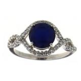 Brilliant 2.50 ct Sapphire Infinity Ring