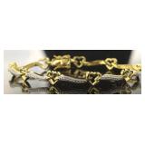 Beautiful Diamond Accent Heart Tennis Bracelet