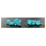 Genuine Turquoise Fashion Dangle Earrings