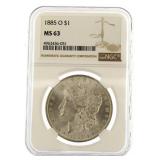 1885-O MS63 Morgan Silver Dollar