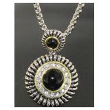 Black & White Large Fashion Necklace