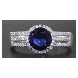 Brilliant 2.50 ct Sapphire Solitaire Ring