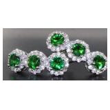 Past-Present-Future 2.50 ct Emerald Earrings