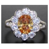 Antique Style 3.24 ct Golden Citrine Ring