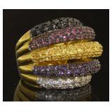 Beautiful XL Gemstone Dinner Ring