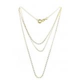 14kt Gold 19" Cable Chain