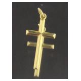 14kt Gold Cross Pendant