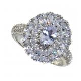 Stunning White Topaz Dinner Ring