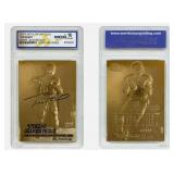23k Gold Tom Brady Rookie Card